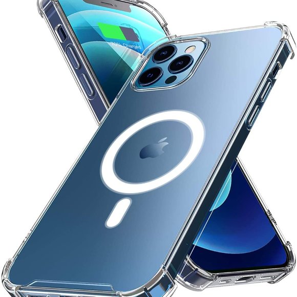 CLEAR MAGSAFE Case For iPhone 12 ProMax Transparent Magnetic Cover - Picture 2 of 13